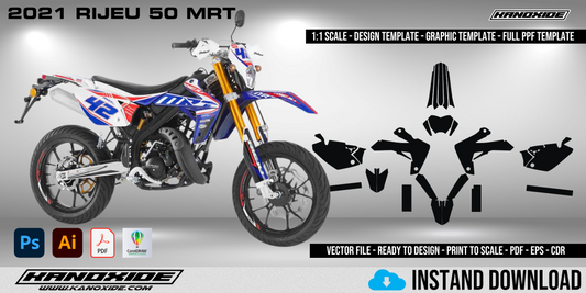 2021 RIJEU 50 MRT Volle 1:1 Maßstab Vorlage - Design Vektor Digital