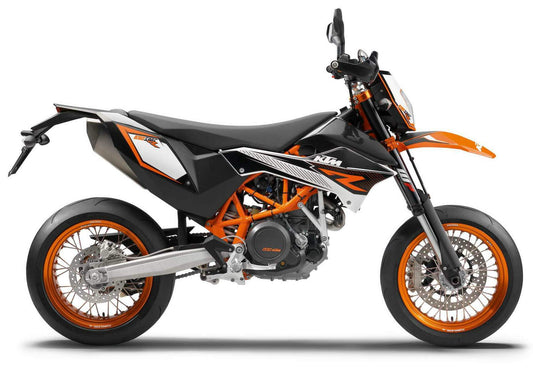 Plantilla completa a escala 1:1 de la KTM SMC-R 690 2018 - Diseño vectorial digital