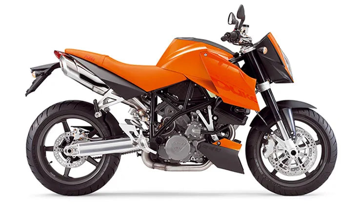 Plantilla completa a escala 1:1 de la KTM SUPER DUKE 990 - Diseño vectorial digital