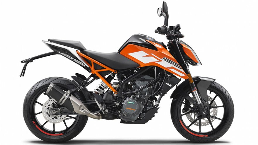 Plantilla completa a escala 1:1 para la KTM 125 DUKE 2017-2020 - Diseño vectorial digital