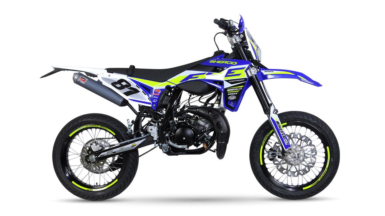 SHERCO SM-R 50 2018 Full 1:1 Scale Template - Design Vector Digital