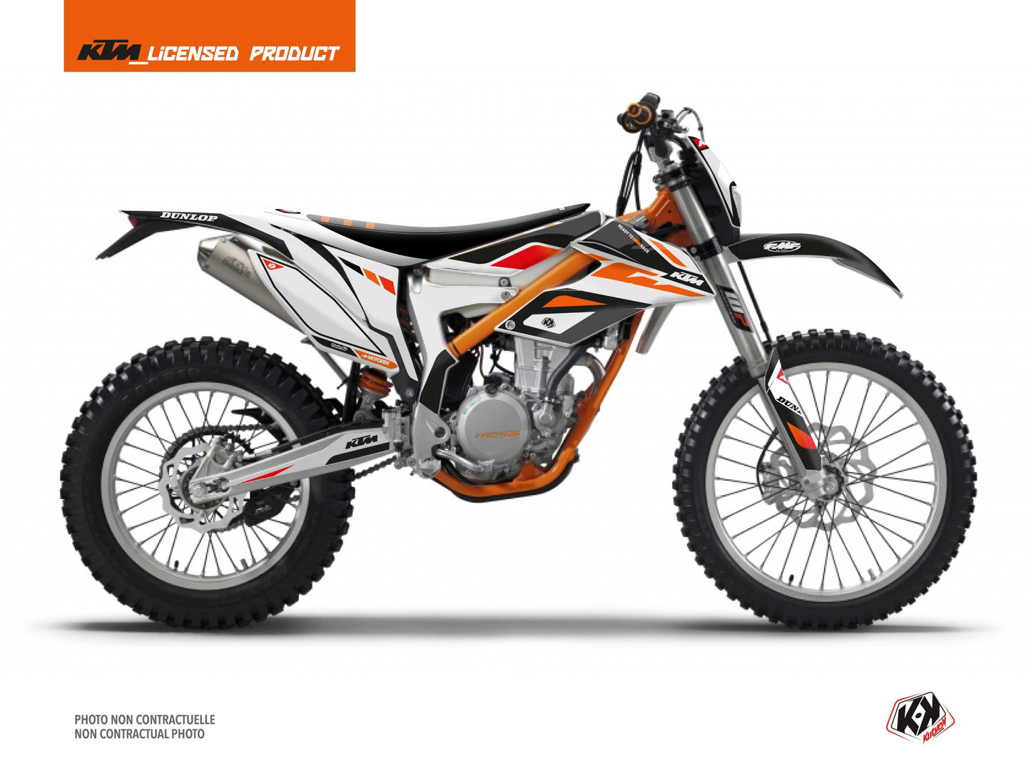 Plantilla completa a escala 1:1 de la KTM 350 FREERIDE 2018 - Diseño vectorial digital
