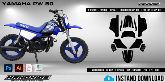 YAMAHA PW50 Full 1:1 Scale Template - Design Vector Digital