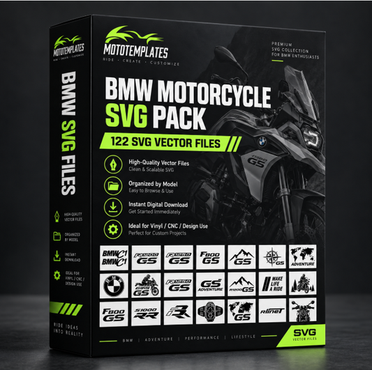 BMW Motorcycle SVG Pack – 122 vector files