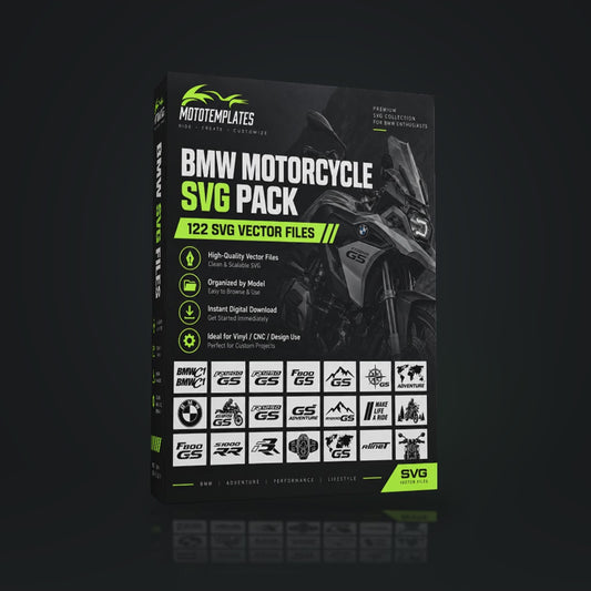 BMW Motorcycle SVG Pack | 122 SVG Vector Files